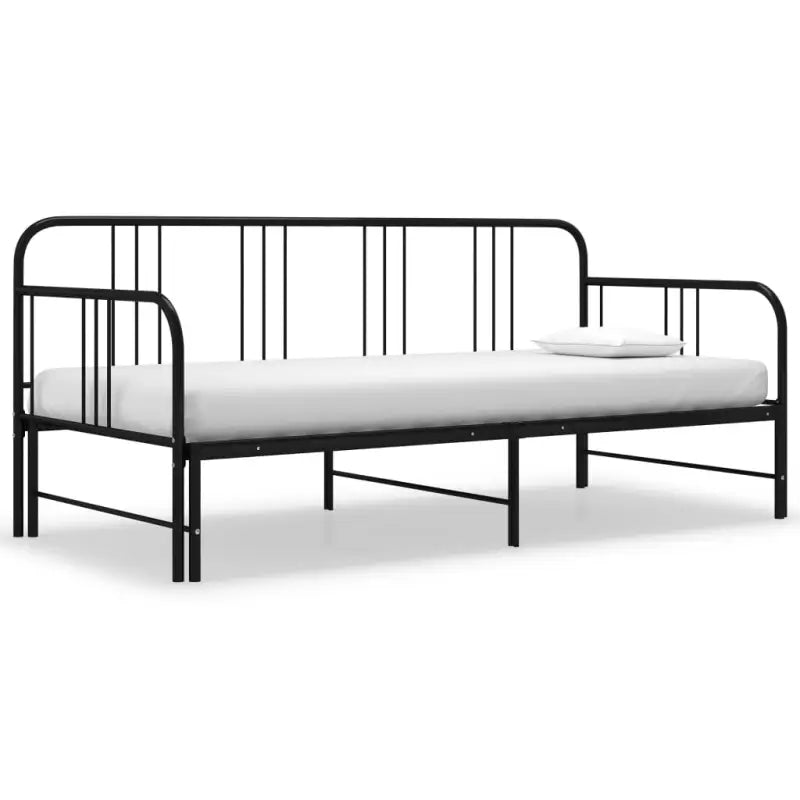 Multifunctioneel bedbank met comfortabele slaap- en zitfunctie - Zwart - Bedden & bedframes