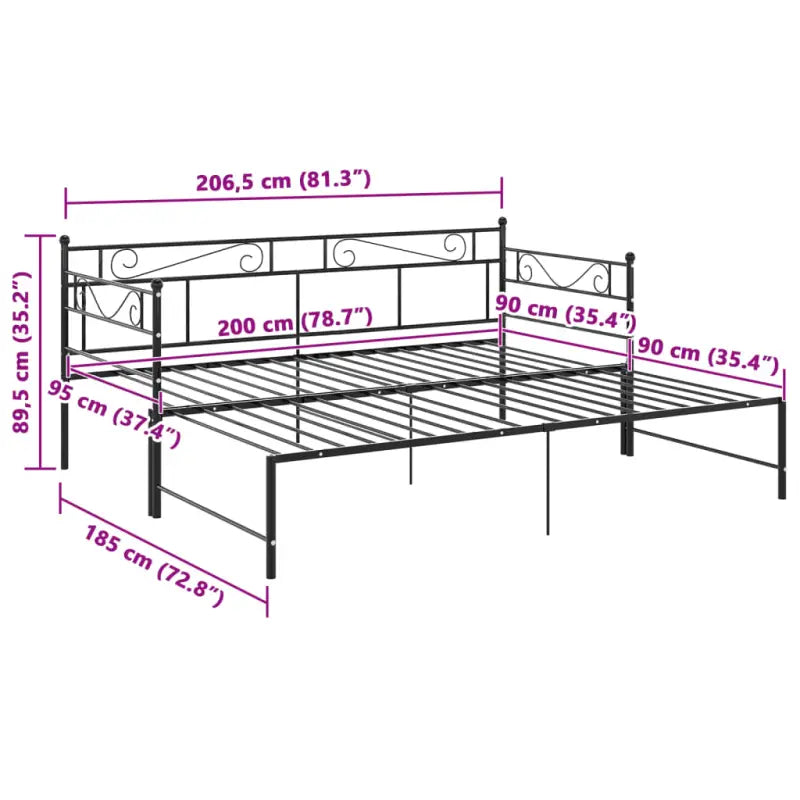 Multifunctioneel bedbank met comfortabele zithoogte en afmetingen bed - Bedden & bedframes
