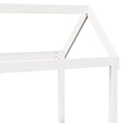 Multifunctioneel slaapbank van massief grenenhout in wit materiaal - Bedden & bedframes