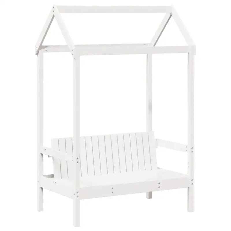 Multifunctioneel witte bank en bed van massief grenenhout - Bedden & bedframes