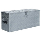 Multifunctionele Aluminium Opbergbox met praktische handgreep voor opslag - Zilver / 76.5 x 26.5 x 33 cm / 1