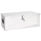 Multifunctionele Aluminium Opbergbox met praktische handgreep voor opslag - Zilver / 80 x 39 x 30 cm / 1