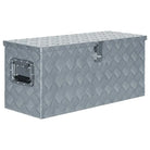 Multifunctionele Aluminium Opbergbox met praktische handgreep voor opslag - Zilver / 80 x 30 x 35 cm / 1