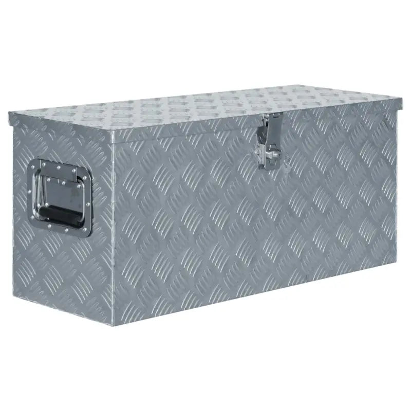 Multifunctionele Aluminium Opbergbox met praktische handgreep voor opslag - Zilver / 80 x 30 x 35 cm / 1