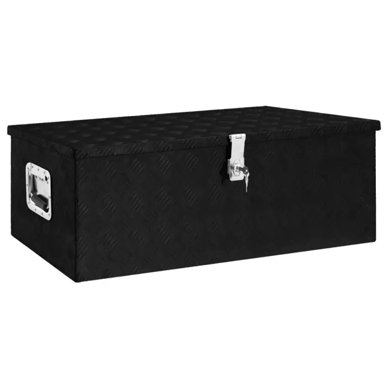Multifunctionele Aluminium Opbergbox met praktische handgreep voor opslag - Zwart / 90 x 47 x 33.5 cm / 1