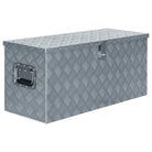 Multifunctionele Aluminium Opbergbox met praktische handgreep voor opslag - Zilver / 90.5 x 35 x 40 cm / 1