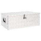 Multifunctionele Aluminium Opbergbox met praktische handgreep voor opslag - Zilver / 90 x 47 x 33.5 cm / 1