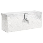 Multifunctionele Aluminium Opbergbox met praktische handgreep voor opslag - Zilver / 50 x 15 x 20.5 cm / 1