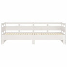 Multifunctionele slaapbank in massief Grenenhout met totale afmetingen - Bedden & bedframes