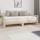 Multifunctionele slaapbank van massief Grenenhout met nette totale afmetingen - Naturel / 2x (90 x 200) cm - Bedden &