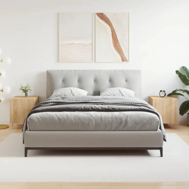 Nachtkastje van bewerkt hout voor een moderne uitstraling - Sonoma eiken / 2 - Nachtkastjes