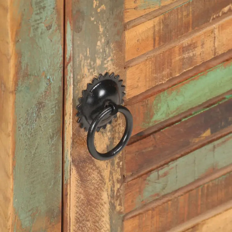 Nachtkastje van massief gerecycled hout met rustieke charme - Nachtkastjes