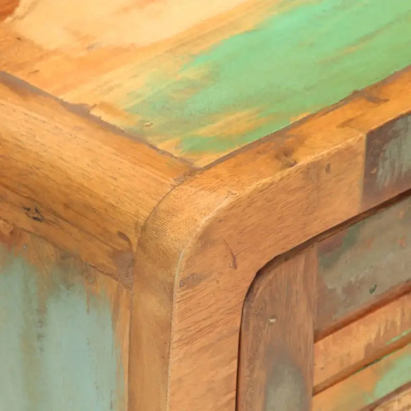 Nachtkastje van massief gerecycled hout met rustieke charme - Nachtkastjes