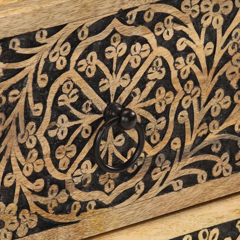 Nachtkastje van massief mangohout met elegant en tijdloos ontwerp - Nachtkastjes