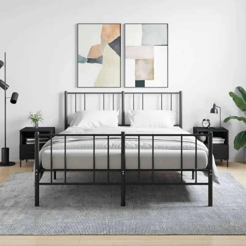 Nachtkastjes in hoogglans wit van bewerkt hout voor modern interieur - Zwart / 2 - Nachtkastjes