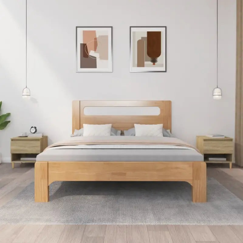 Nachtkastjes met bewerkt hout voor een elegant en tijdloos interieur - Sonoma eiken / 2 - Nachtkastjes