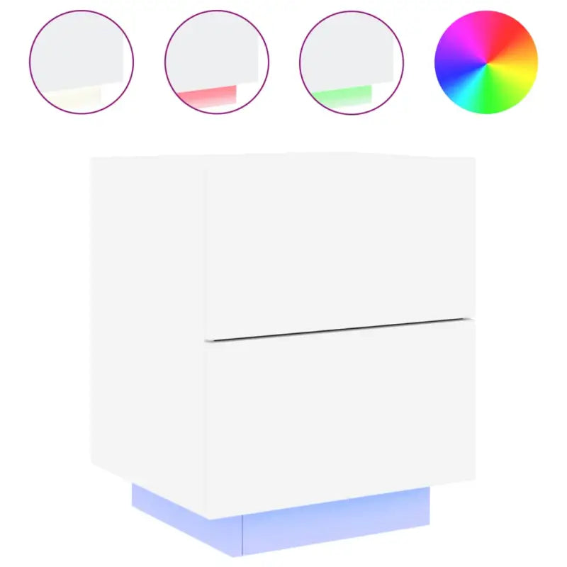 Nachtkastjes met rgb led-verlichting en duurzaam bewerkt hout - Nachtkastjes