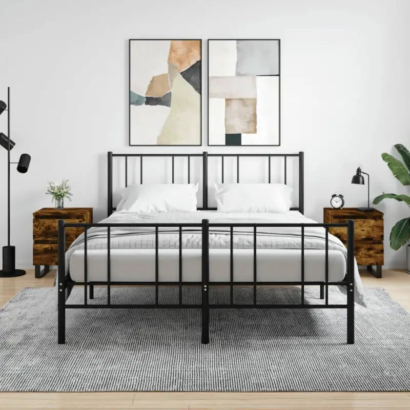 Nachtkastjes van bewerkt hout met elegant en tijdloos ontwerp - Gerookt eiken / 2 - Nachtkastjes