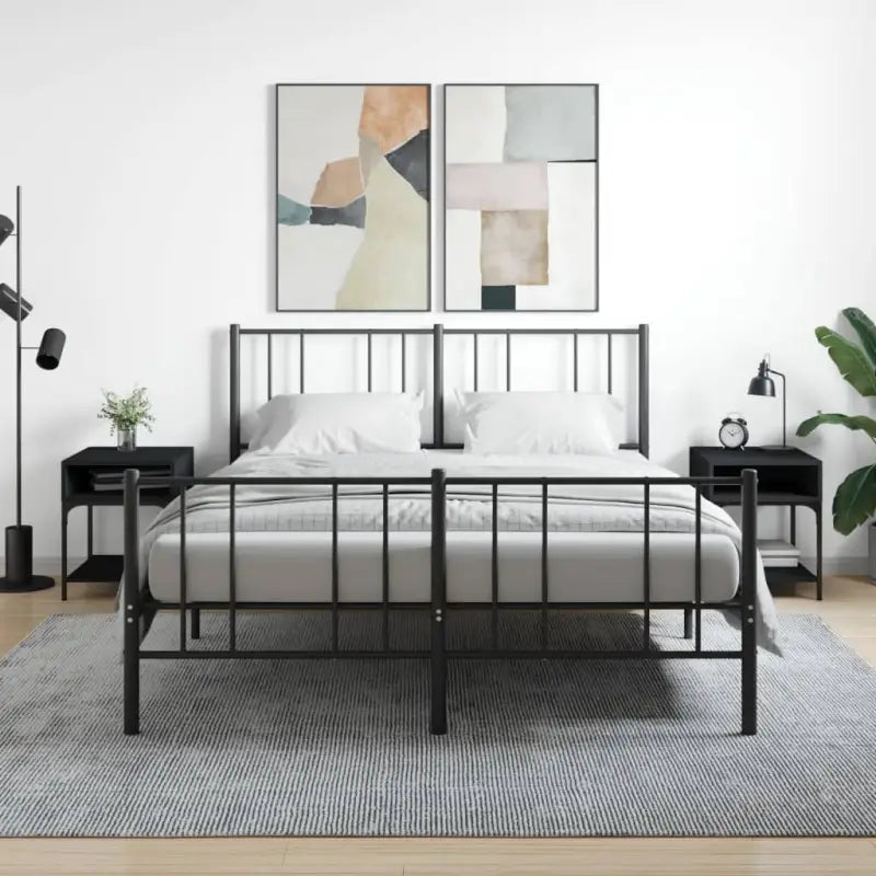 Nachtkastjes van bewerkt hout met elegant en tijdloos ontwerp - Zwart / 2 - Nachtkastjes