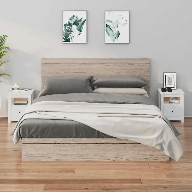 Nachtkastjes van massief grenenhout met aantrekkelijk en praktisch ontwerp - Wit / 2 - Nachtkastjes