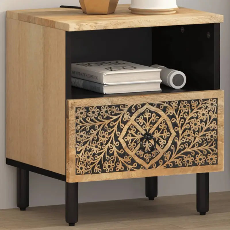 Nachtkastjes van massief mangohout met elegant en tijdloos ontwerp - 1 - Nachtkastjes