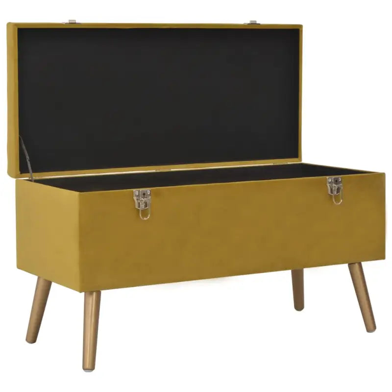 Opberg- en halbankje met fluweel bekleding en extra zitcomfort - zonder dubbele aansluiting - Opberg- & halbankjes