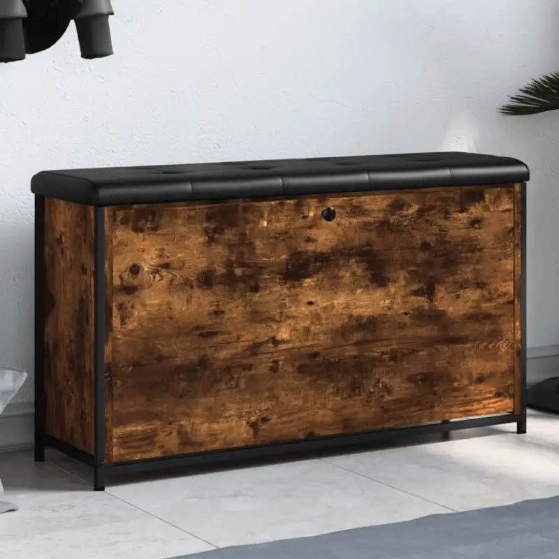 Opberg- en halbankje met stevige houten schoenenbank - Opberg- & halbankjes