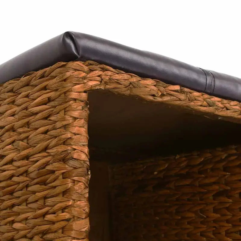 Opberg- en halbankje van zeegras met levering bevat natuurlijke charme - Bruin / 71 x 40 x 42 cm - Opberg- & halbankjes