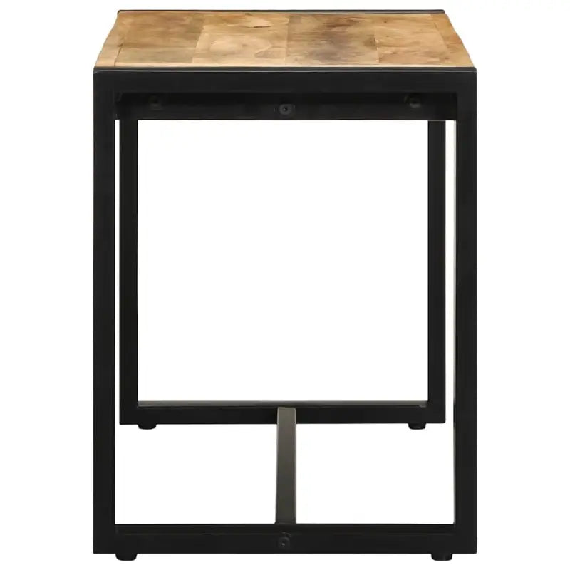 Opbergbank met massief mangohout en metalen poten voor de hal - 80 cm / mangohout - Opberg- & halbankjes