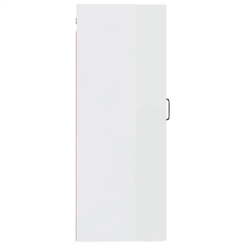 Opbergkast in hoogglans wit met bewerkt hout voor ruimtebesparing - Opbergkasten & lockerkasten