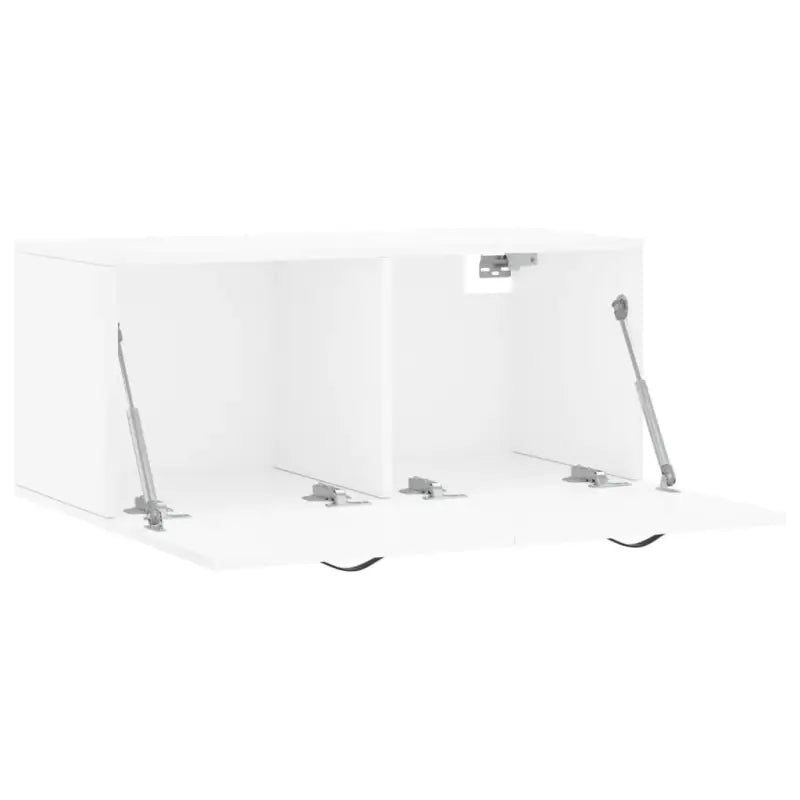 Opbergkast in hoogglans wit van bewerkt hout voor moderne interieurs - Opbergkasten & lockerkasten