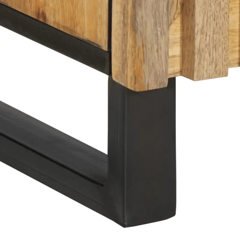 Opbergkast met massief ruw mangohout en industriële stijl - Opbergkasten & lockerkasten