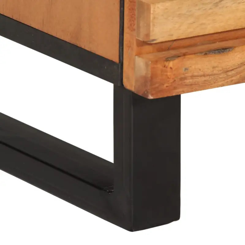 Opbergkast van massief acaciahout met industriële stijl - Opbergkasten & lockerkasten