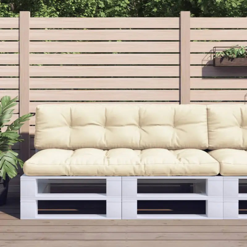 Palletkussens voor een frisse uitstraling en behoud van oorspronkelijke vorm - Crème / 1 - Stoelkussens