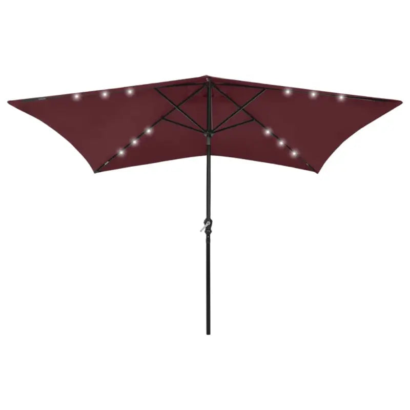 Parasol met stalen paal voor bescherming tegen zon en vochtigheid - Bordeauxrood / 1 - Parasols en zonneschermen