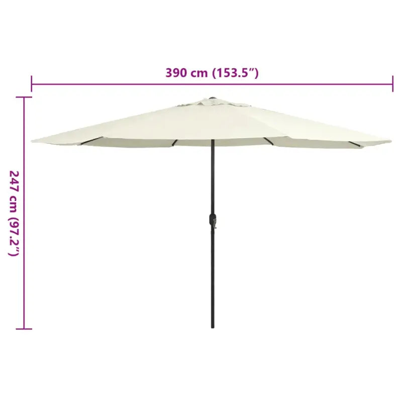 Parasols met metalen paal voor schaduw en UV-bescherming - Parasols en zonneschermen