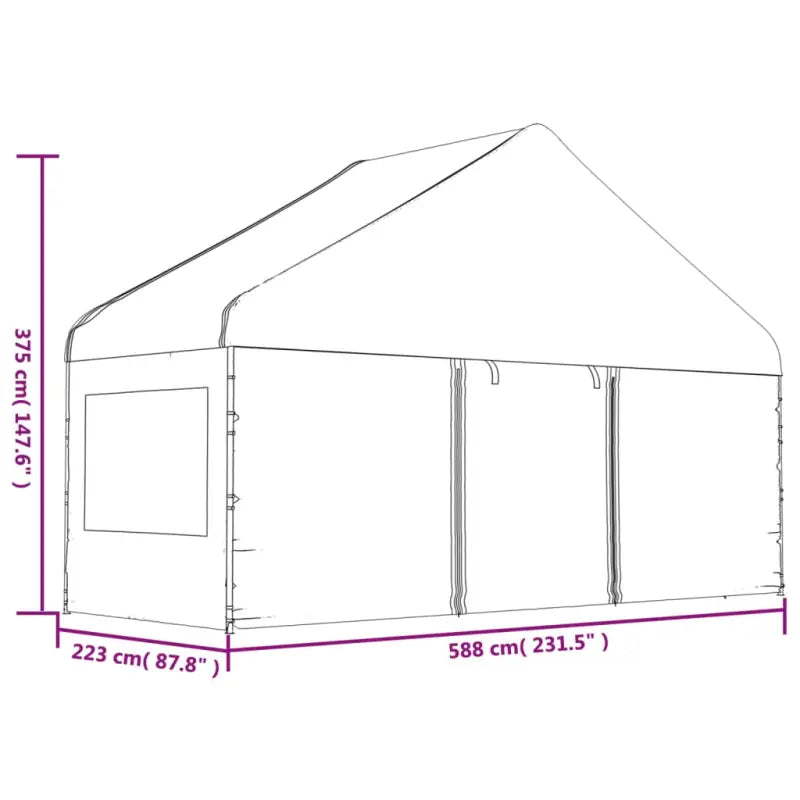 Partytent met zijwanden voor uitstekende bescherming tegen de zon - Partytenten & prieëlen