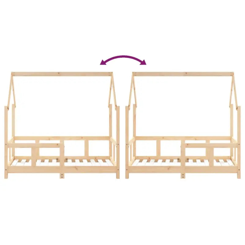 Peuter en kinderbed met massief grenenhout voor een gezellige slaapkamer - Peuter- & kinderbedden