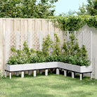 Plantenbak met latwerk voor klimplanten in tuin of op terras - Wit / 200 x 160 x 142 cm / 1 - Bloempotten &