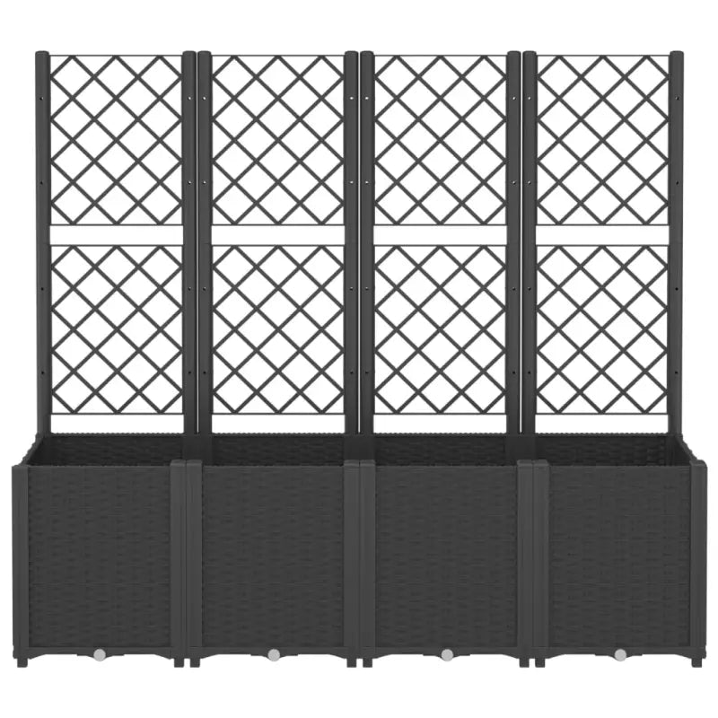 Plantenbak met latwerk voor klimplanten in tuin of terras - Bloempotten & plantenbakken