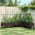 Plantenbak met latwerk voor klimplanten in tuin of terras - Bruin / 200 x 160 x 142.5 cm / 1 - Bloempotten &