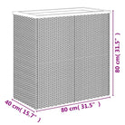 Plantenbak van poly rattan met kunststof binnenzak voor tuin en balkon - Bloempotten & plantenbakken