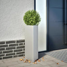 Plantenbak voor je favoriete planten en bloemen voor tuin of balkon - Gegalvaniseerd staal/Grijs / 30 x 26 x 75 cm / 1