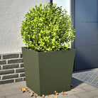 Plantenbakken voor je favoriete planten voor tuin en balkon - Staal/Groen / 50 x 50 x 50 cm / 2 - Bloempotten &