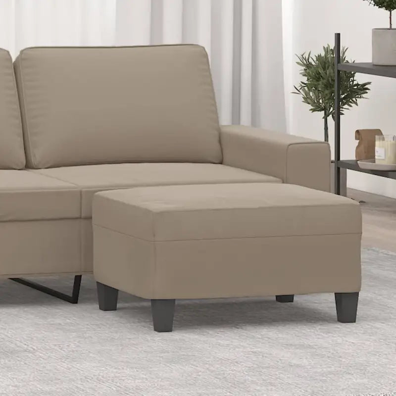 Poefs Een stijlvolle en duurzame voetenbank voor je interieur - Taupe / 70 x 55 x 41 cm / 1 - Poefs