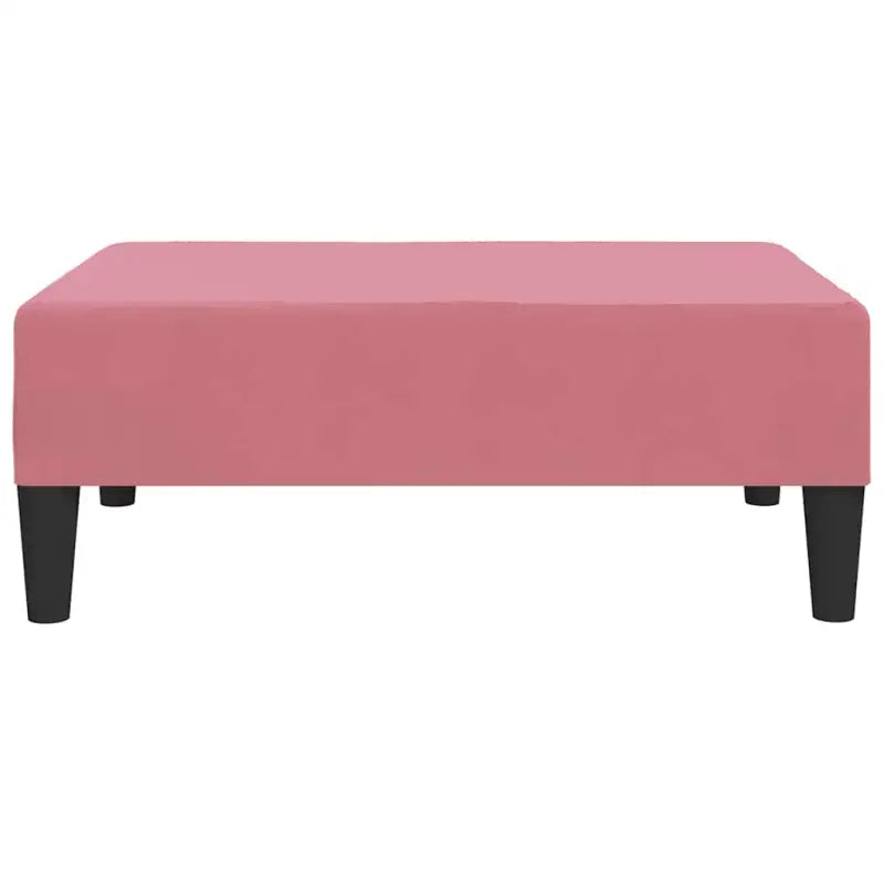 Poefs voetenbank met fluweel voor een stijlvolle woonkamer - Poefs