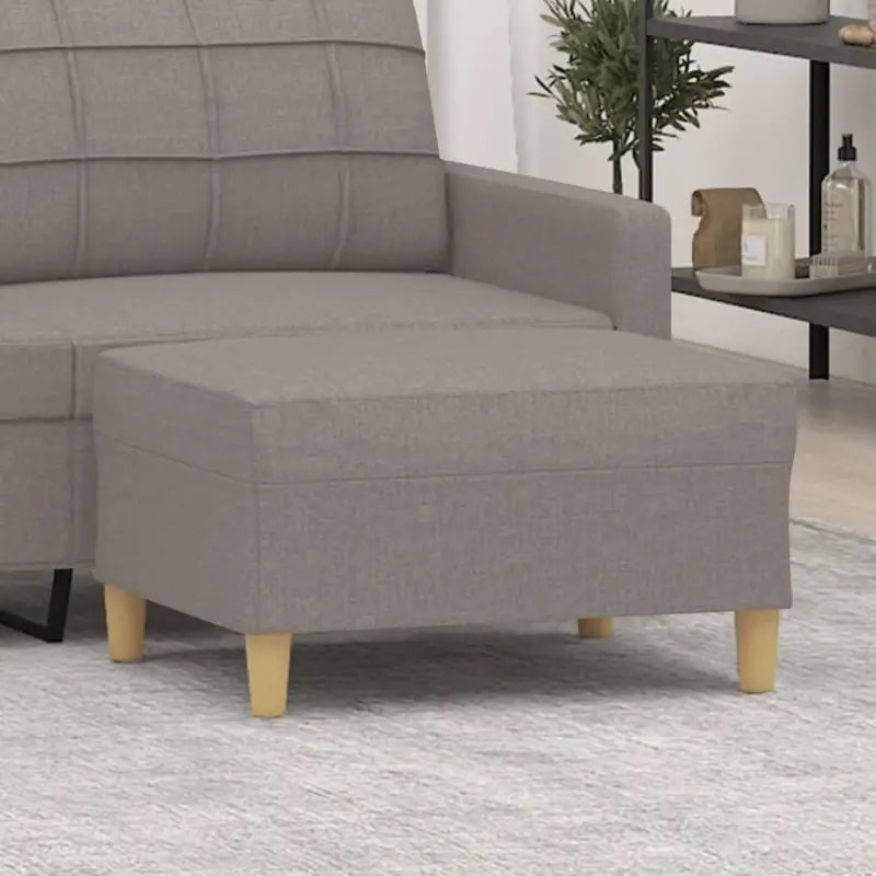 Poefs voor een moderne en comfortabele interieuraccent - Taupe / 70 x 55 x 41 cm / 1 - Poefs