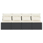 Poly rattan loungebank voor een comfortabele zitervaring met modulair ontwerp - Loungebanken