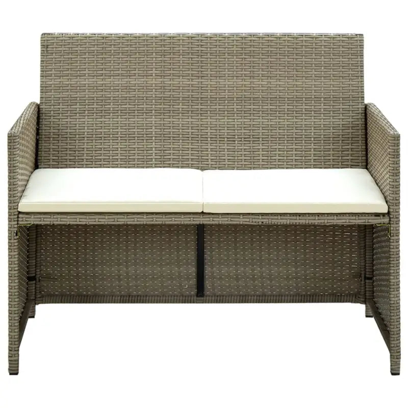 Poly rattan loungebank voor tuin of terras levering bevat stijlvolle zitplek - Loungebanken
