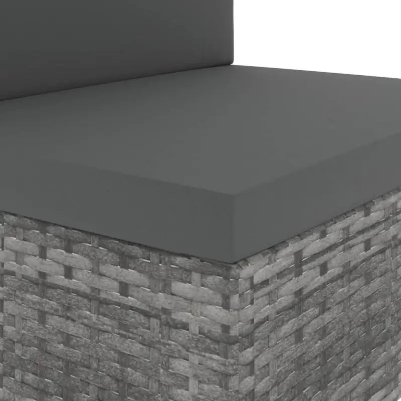 Poly rattan loungeset met comfortabele breedte en diepte zitting voor tuin - Tuinsets